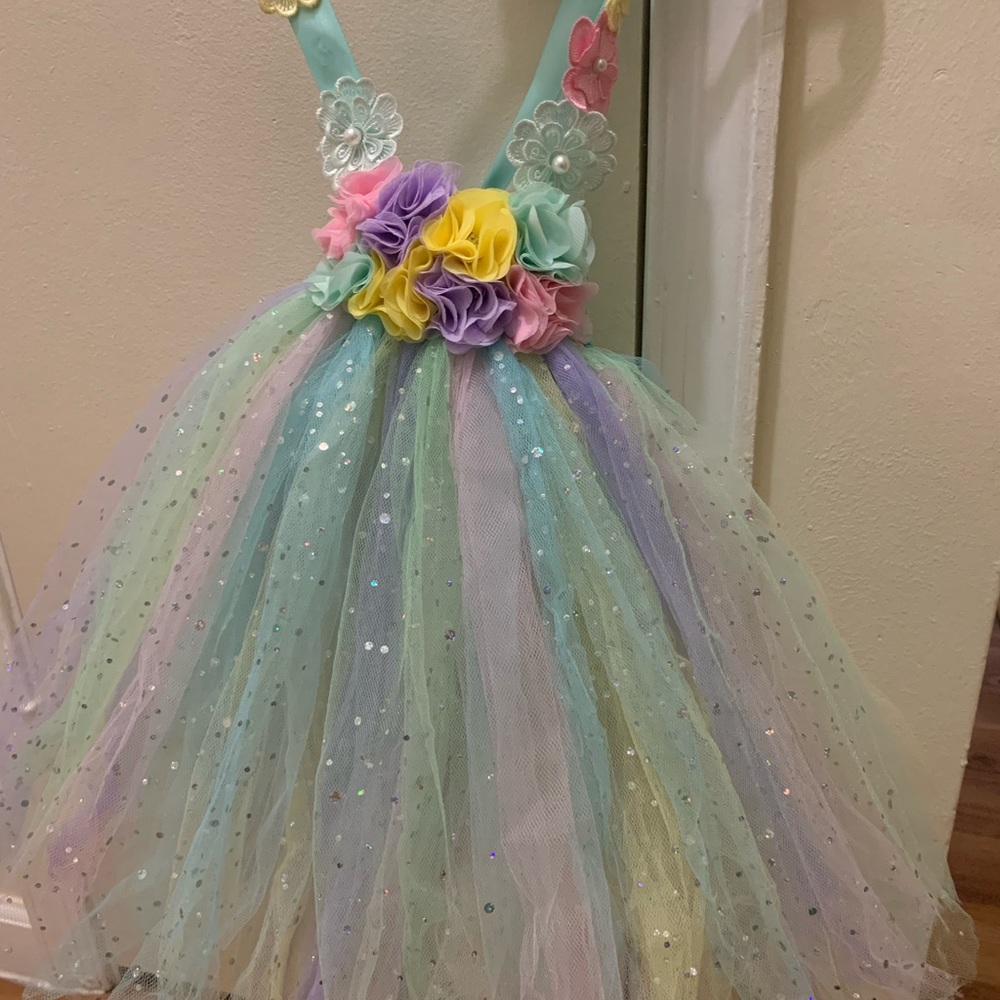 1st Birthday Pastel Color Dress